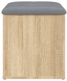 vidaXL Πάγκος Αποθήκευσης Sonoma Δρυς 42x42x45 εκ. από Τεχνητό Ξύλο
