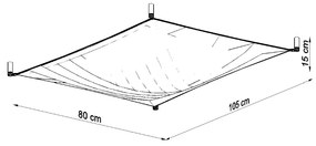 Sollux Φωτιστικό οροφής Luna 2,ύφασμα,2xG13/8,5w