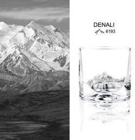 Σετ ποτήρια ουίσκι LIITON L60400 Denali 230 ml, 2 τμχ, Χονδρά τοιχώματα, 3D Denali Peak πάτος, Διαφανές