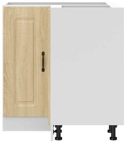 vidaXL Γωνιακό ντουλάπι βάσης κουζίνας Kalmar Sonoma Δρυς Επεξ. Ξύλο