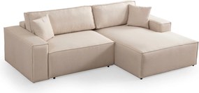 Corner Sofa-Bed Pırlo Corner Right - Ecru Ecru