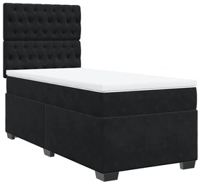 ΚΡΕΒΑΤΙ BOXSPRING ΜΕ ΣΤΡΩΜΑ ΜΑΥΡΟ 90X190 ΕΚ. ΒΕΛΟΥΔΙΝΟ 3293094