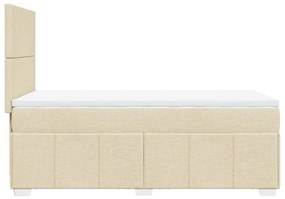 ΚΡΕΒΑΤΙ BOXSPRING ΜΕ ΣΤΡΩΜΑ ΚΡΕΜ 90X200 ΕΚ.ΥΦΑΣΜΑΤΙΝΟ 3293849