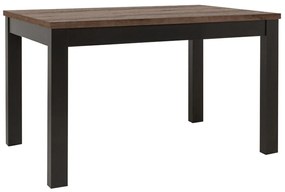 Τραπέζι Boston 450, Monastery δρυς, Μαύρο, 77x90x130cm, 34 kg, Πλαστικοποιημένη μοριοσανίδα | Epipla1.gr