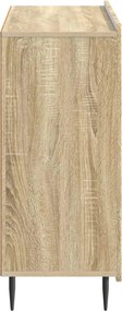 vidaXL Πλαϊνό γραφείο Sonoma Δρυς 89 x 34,5 x 82 εκ.