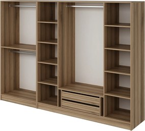 Εξαφυλλη Ντουλαπα Χρυσο KALEO 52x225x235