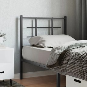 vidaXL Ανταλλακτικό κεφαλάρι Μαύρο 75 εκ. Μεταλλικό