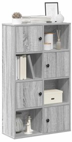 Βιβλιοθήκη Γκρι Sonoma 60x24x101,5 εκ. από Επεξεργασμένο Ξύλο