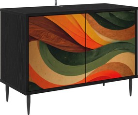 vidaXL Ντουλάπι TV BONN 69 x 33 x 50,5 εκ. Μαύρη Δρυς
