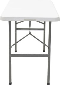 Τραπέζι catering Rodeo pakoworld πτυσσόμενο-βαλίτσα λευκό 122x60x74εκ