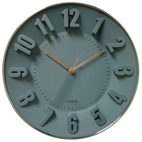 Ρολόι Τοίχου ArteLibre Μπλε Πλαστικό Φ28.5x4.5cm
