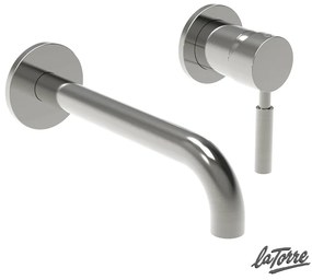 Μπαταρία Νιπτήρα Τοίχου Τech La Torre Inox 12208-110