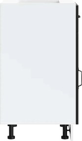 vidaXL ντουλάπι βάσης κουζίνας Kalmar Μαύρο από Επεξεργασμένο Ξύλο