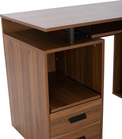 ΓΡΑΦΕΙΟ ΜΕΛΑΜΙΝΗΣ STATUS HM2026.03 WALNUT 120Χ55Χ76 εκ.