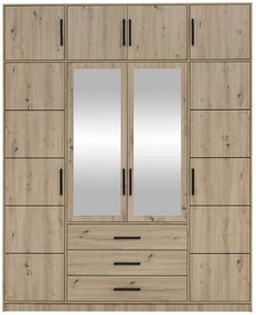 Ντουλάπα Kos 4D Τετράφυλλη με πατάρι