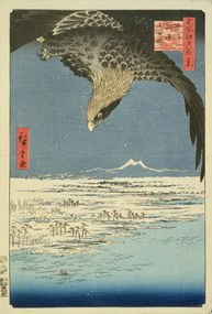 Αναπαραγωγή Eagle Over 100,000 Acre Plain at Susaki, Fukagawa ('Juman-tsubo'),, Ando or Utagawa Hiroshige