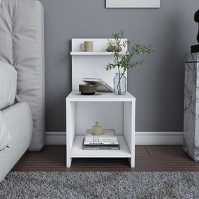 Κομοδίνο Ulman Megapap χρώμα λευκό 35x37x72εκ.