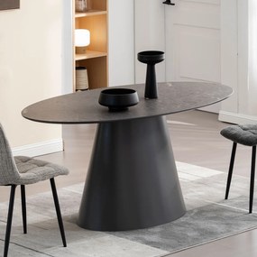 Τραπέζι Τραπεζαρίας (160x90x76) Spitishop Lava Grey