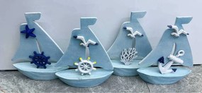 Διακοσμητικό Souvenir Καραβάκι - L2026-31ABCD - 125563