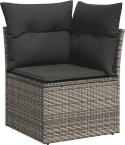 vidaXL Patio Sofa Set 5-θέσια Grey