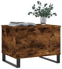 vidaXL Τραπεζάκι Σαλονιού Καπνιστή Δρυς 60x44,5x45 εκ. Επεξ. Ξύλο