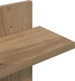 vidaXL Ράφι Τοίχου Artisan Δρυς 48,5 x 15 x 101 εκ Επεξεργασμένο Ξύλο