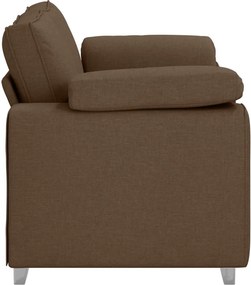 vidaXL Διθέσιος καναπές Καφέ 160 cm ύφασμα