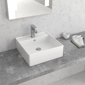 Νιπτήρας Επικαθήμενος LT 2025 38,5x38,5x13cm White Karag Πορσελάνη