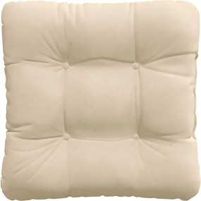 vidaXL Μαξιλάρια καθισμάτων 4 pcs Κρεμ 45 x 45 cm Ύφασμα Μικροΐνας