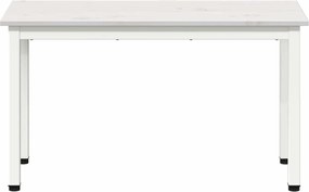 vidaXL παγκάκι Λευκό 80 x 35 x 45 cm Στερεά ξυλεία πεύκου