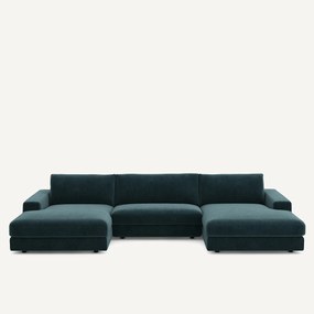 Καναπές 5 θέσεων από βελούδινο chenille, Skander