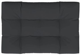 Μαξιλάρι Παλέτας Μαύρο 120 x 80 x 12 εκ. Υφασμάτινο - Μαύρο