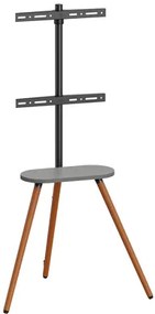 BRATECK βάση δαπέδου FS28-44F-04 για τηλεόραση 43-65&#034; έως 35kg, με ράφι