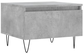 vidaXL Τραπεζάκια Σαλονιού 2 τεμ. Γκρι Σκυροδ. 50x46x35 εκ. Επεξ. Ξύλο