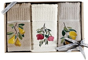 Πετσέτες Κουζίνας Regalo 234 (Σετ 3τμχ) Beige-Ecru Kentia 40x70cm 100% Cotton