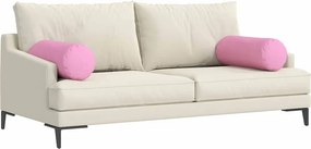 vidaXL Μαξιλάρια Στήριγμα 2 pcs Ροζ Ø 25 x 70 cm ύφασμα