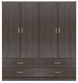 ΣΕΤ 2 ΤΜΧ ΝΤΟΥΛΑΠΑ 4ΦΥΛΛΗ ΜΕ 4 ΣΥΡΤΑΡΙΑ ZEBRANO 160X42X181 HM11349.01 (1 Τεμμάχια)