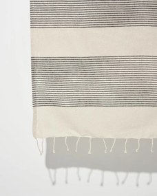 Βαμβακερό Παρεό Sarong με Λεπτές Ρίγες &amp; Κρόσσι Kalea