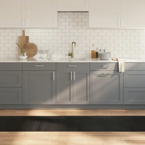 vidaXL Χαλί Ορθογώνιο Μαύρο 60x300 εκ. από Μπαμπού