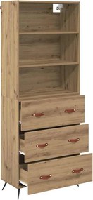 vidaXL Highboard Artisan Oak 69,5 x 34 x 180 εκ. Επεξεργασμένο ξύλο