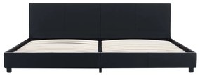 vidaXL Πλαίσιο Κρεβατιού Μαύρο 180 x 200 εκ. από Συνθετικό Δέρμα