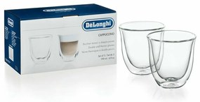 Σετ 2 Κούπες Καφέ De'Longhi 5513214601 Διαφανές 2 Τεμάχια