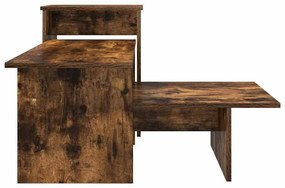 vidaXL Τραπέζι κονσόλας Καπνιστό Δρύς 91,5 x 35 x 38,5 εκ