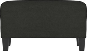 vidaXL Πάγκος Μαύρος 70 x 35 x 41 εκ. Υφασμάτινος