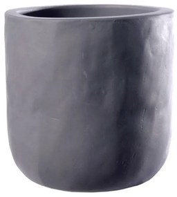 Supergreens Γλάστρα Τσιμεντένια Στρογγυλή "StoneCast" Γκρι 38x38x38 εκ.