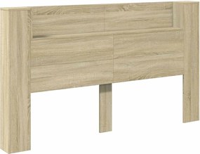 vidaXL Κεφαλάρι Δρύς Sonoma 180 x 16,5 x 103,5 cm Επεξεργασμένο ξύλο