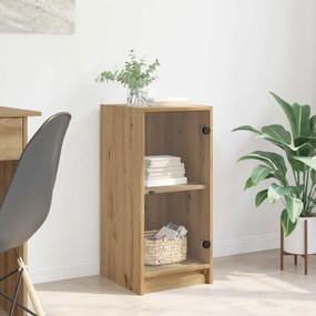 vidaXL Πλαϊνό γραφείο artisan δρυς 35 x 37 x 76 εκ Επεξεργασμένο ξύλο
