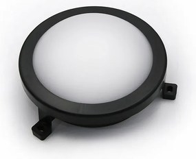 Adeleq Led Χελώνα Pc Στρογγυλή Φ172mm 6W 4000K Ip54 Μαύρη 21-10611