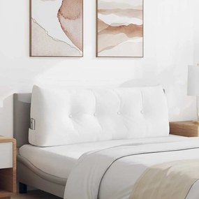 vidaXL Μαξιλάρι Πλάτης Λευκό 120 x 24 x 50 εκ ύφασμα