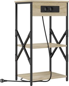 vidaXL Κομοδίνο Δρύς Sonoma 41 x 31 x 76 εκ. Επεξεργασμένο ξύλο